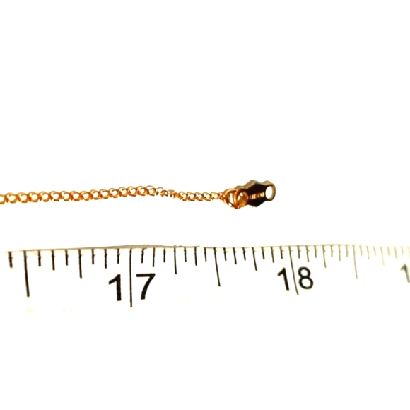 ANSON GOLD-TONE IRIDESCENT CRYSTAL & PEARL CROSS PENDANT 18" NECKLACE - Picture 7 of 9